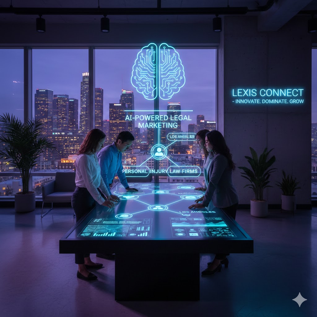 AI-powered legal marketing strategy diagram for Los Angeles law firms