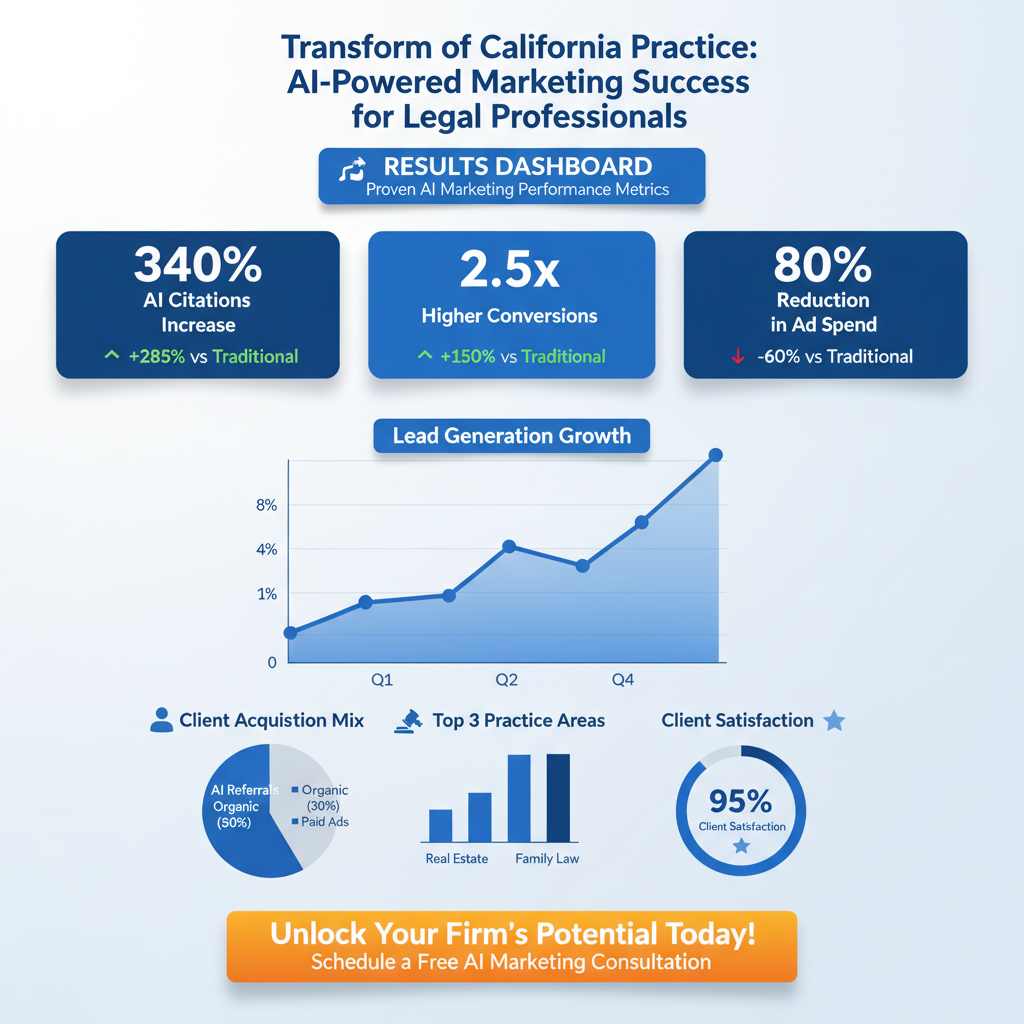 California AI Legal Marketing Company Results Dashboard