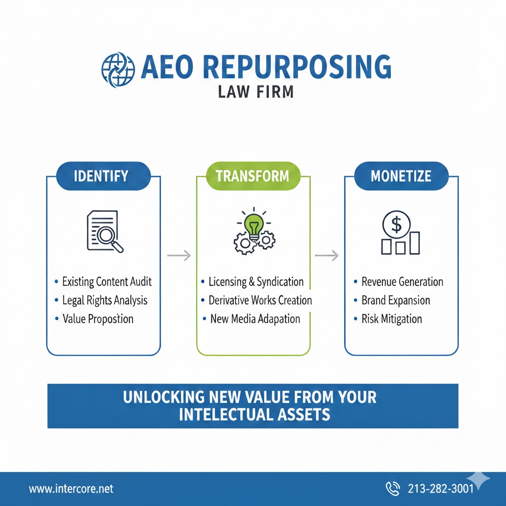 law firm AEO REPURPOSING content