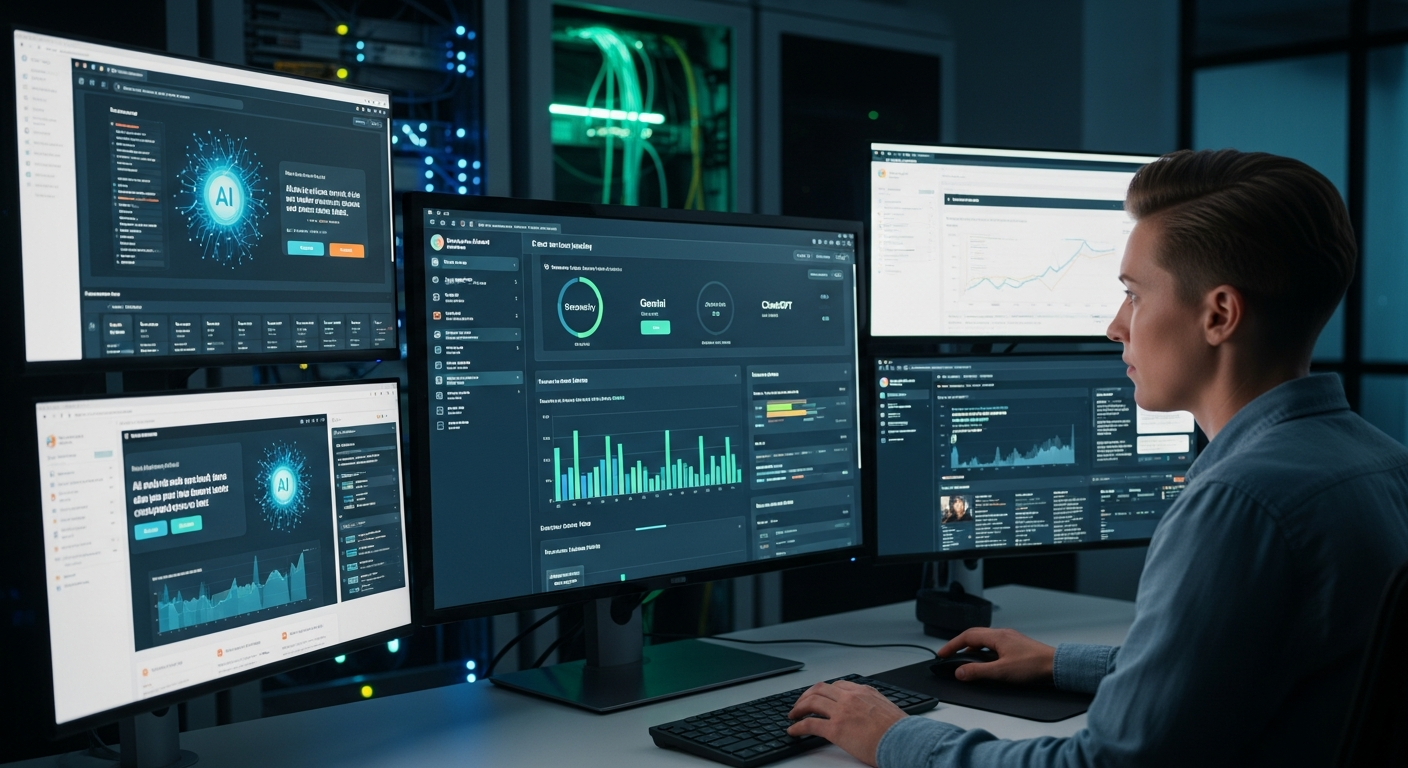 Law firm marketing team monitoring AI search visibility across major AI platforms